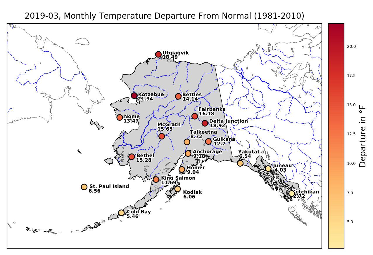 Alaska had April weather in March Geophysical Institute